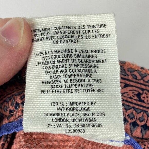 Anthropologie High Rise Island Hopper Pink Shorts Size 0 Geometric Print Boho - Picture 10 of 12